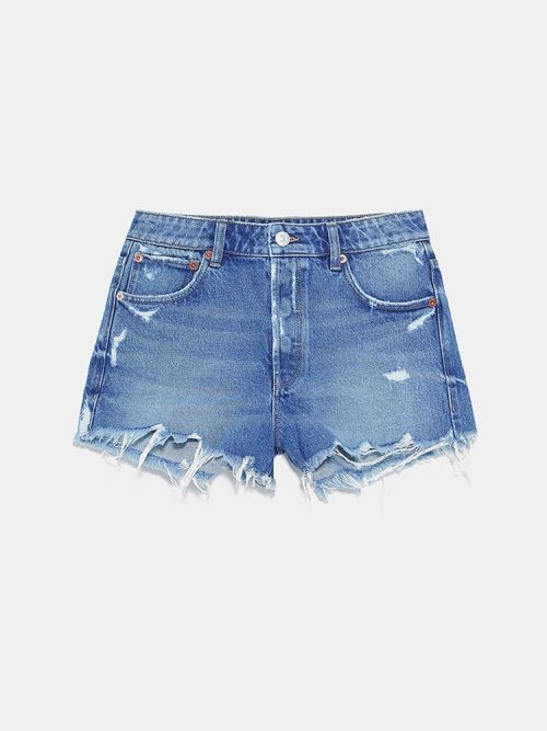 Chân váy mini cotton xếp tầng